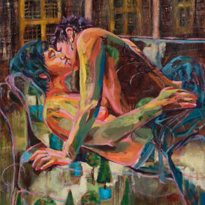 COX_LoversLorangerie_30x40_h6b6yn_0 by Joan Cox