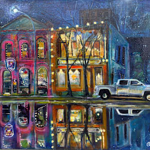 Quiet After The Rain-King’s Head Pub-  Radiant Winnipeg Series by Michelle Blackmon, Image 1.