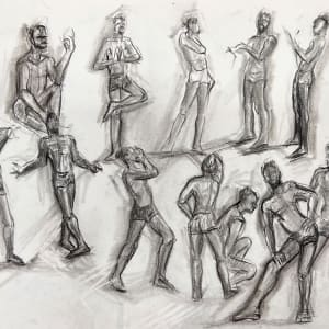 moving figure study by Judith Jaffe