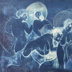 Blue Damsels by Judith Jaffe