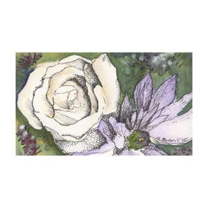 Nestled I Watercolor Floral Painting by Helena Kuttner-Giasson