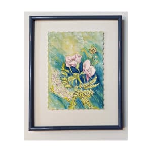 Misty Bouquet Watercolor Floral Painting by Helena Kuttner-Giasson 