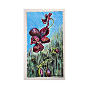 Violets At Midnight by Helena Kuttner-Giasson, Image 3.