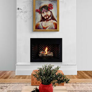 Confidence by Carolyn Wonders  Image: Confidence above fireplace