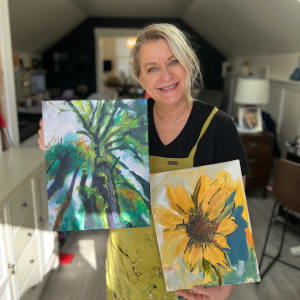 Can't See the Forest for the Trees by Carolyn Wonders  Image: "Can't See the Forest for the Trees" and "Sunflower in Blue"
