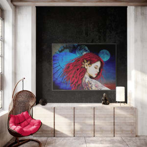 Her Spirit by Carolyn Wonders  Image: Her Spirit in funky cool apartment