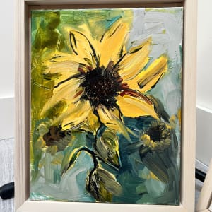 Twisted Sunflower by Carolyn Wonders  Image: Twisted Sunflower with Frame