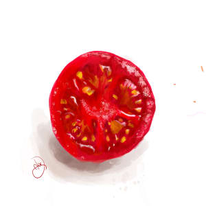 Summer Tomato by Carolyn Wonders