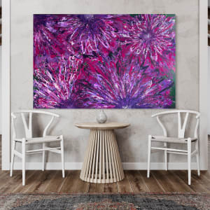 Purple Dahlias by Tim Alexander 