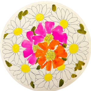 Vera Paints Daisy Chain with Poppies by Vera Neumann 