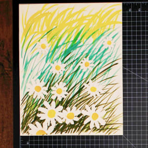 Vera Paints a Field of White Daisies by Vera Neumann 
