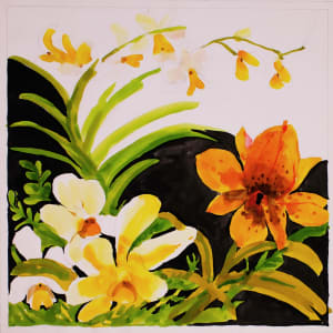 Vera Paints Orchids and a Tiger Lily by Vera Neumann 
