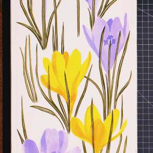 Vera Paints Crocus Flowers by Vera Neumann 