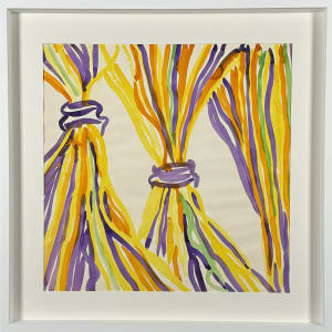 Vera Paints Skeins of Color (Diptych) by Vera Neumann 