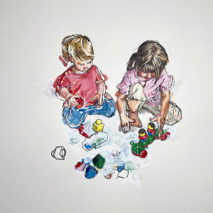 Sibs at Play by curtis bay