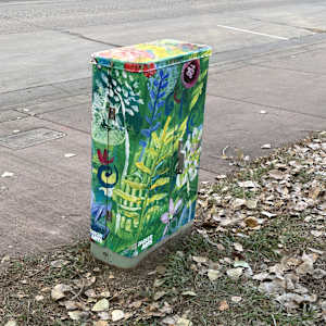 Utility Cabinet - Flowers (The Schoolhouse) 