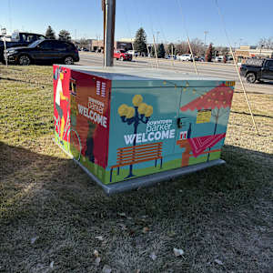 Utility Wrap - Welcome to Downtown Parker (Mainstreet & Parker Rd.) 