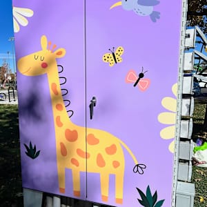 Utility Wrap - Animal Fun - Purple (O'Brien Park) 