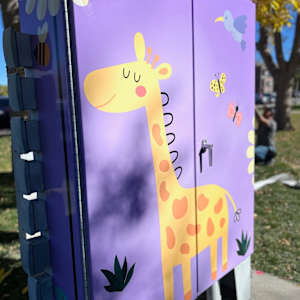 Utility Wrap - Animal Fun - Purple (O'Brien Park) 