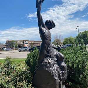 Self Made Man (Permanent Public Art) by Bobbie Carlyle