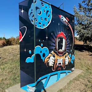 Utility Wrap - Astronaut (Railbender Park Playground), Image 1.