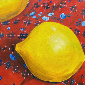 Lemon with Joyce's Scarf by Tessa Goble