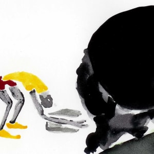 Hauling a Nagra into a rabbi's office by Sarah Jane Lapp 