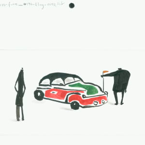 080-fune-140flag Hearse with flag placement by Sarah Jane Lapp 