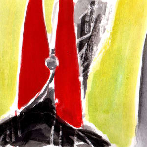 010home_030soxa (hanging black socks wtih clothespin) by Sarah Jane Lapp 