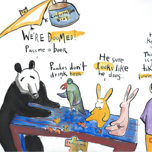 Dialogue (Confirmation Bias - Doomed Panda) by Sarah Jane Lapp