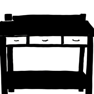 Thank You Card Serving Table by Sarah Jane Lapp