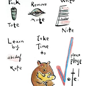 Vote & Dote (for Judy) by Sarah Jane Lapp