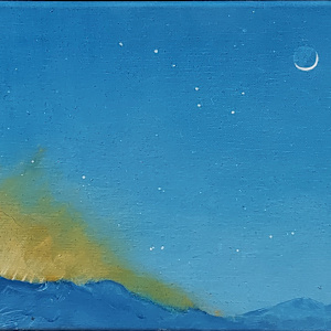 Crescent Moon and Big Dipper by Kent Alexander, Image 1.