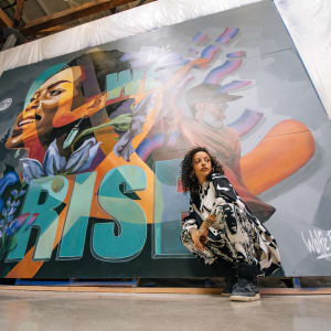 We Rise Mural by Rachel Wolfe-Goldsmith 