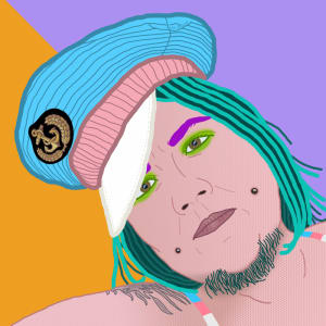 QUEER FACES OF EUGENE by Kiki Boniki  Image: Helen Being - Raconteur, Star Trek Enthusiast, Champion of Social Justice, Slug Queen