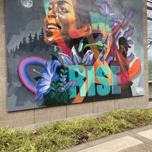 We Rise Mural by Rachel Wolfe-Goldsmith 