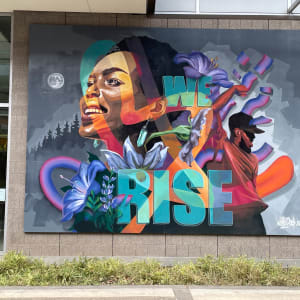 We Rise Mural by Rachel Wolfe-Goldsmith