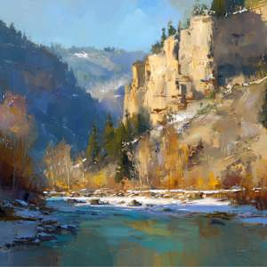 Glenwood Canyon First Snow by Michelle Philip