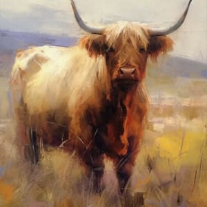 Highland Cow by Michelle Philip