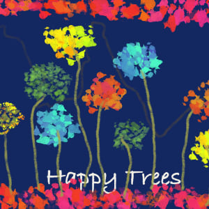 ART291 Happy_Trees/Life Full of Colours by Bella Moraes ArtWork