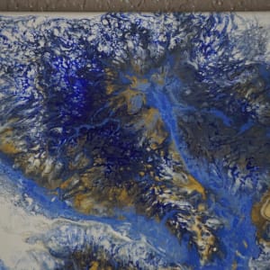 Blue Marble by Wendy Dispennette  Image: Detail shot, left side