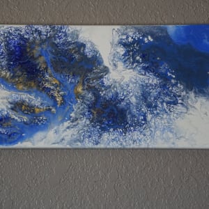 Blue Marble by Wendy Dispennette  Image: Zoomed out on wall
