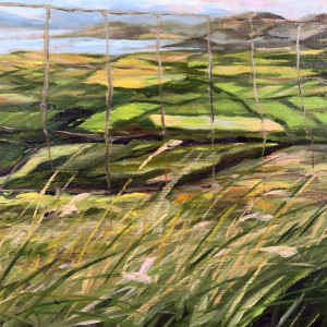 Grids of Green by Margaret Fischer Dukeman 