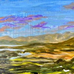 Sunsetting on Healy Pass by Margaret Fischer Dukeman 