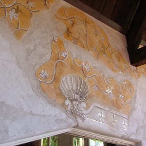 French Fresco Installation at a former Greta Garbo house by iLia Fresco 