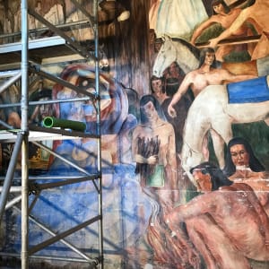 Ramona Bowl Buon Fresco by Milford Zornes Restoration by iLia Fresco 