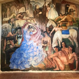 Ramona Bowl Buon Fresco by Milford Zornes Restoration by iLia Fresco 