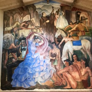 Ramona Bowl Buon Fresco by Milford Zornes Restoration by iLia Fresco