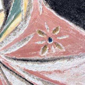 Mother of God after Andronicus Theotokos II - Sgraffito Fresco Icon by iLia Fresco  Image: Detail