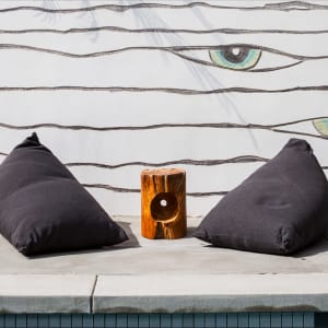 The Eyes - Sgraffito Fresco Installation by iLia Fresco